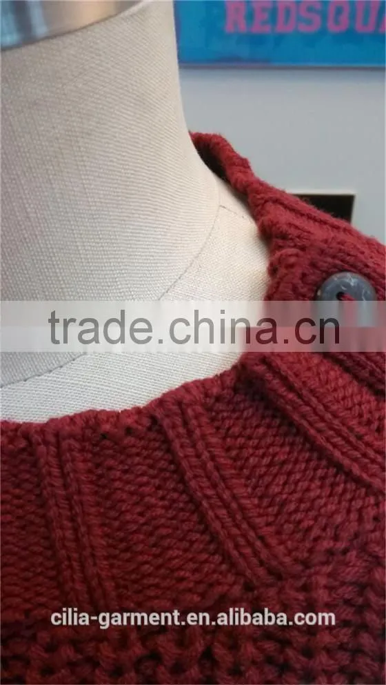 2015 new fashion knitting sweater with long sleeve pullover