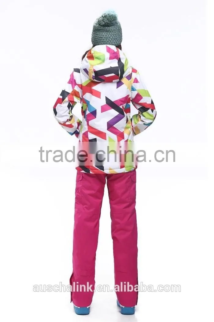 new style winter outdoor ladies waterproof and windproof ski jacket