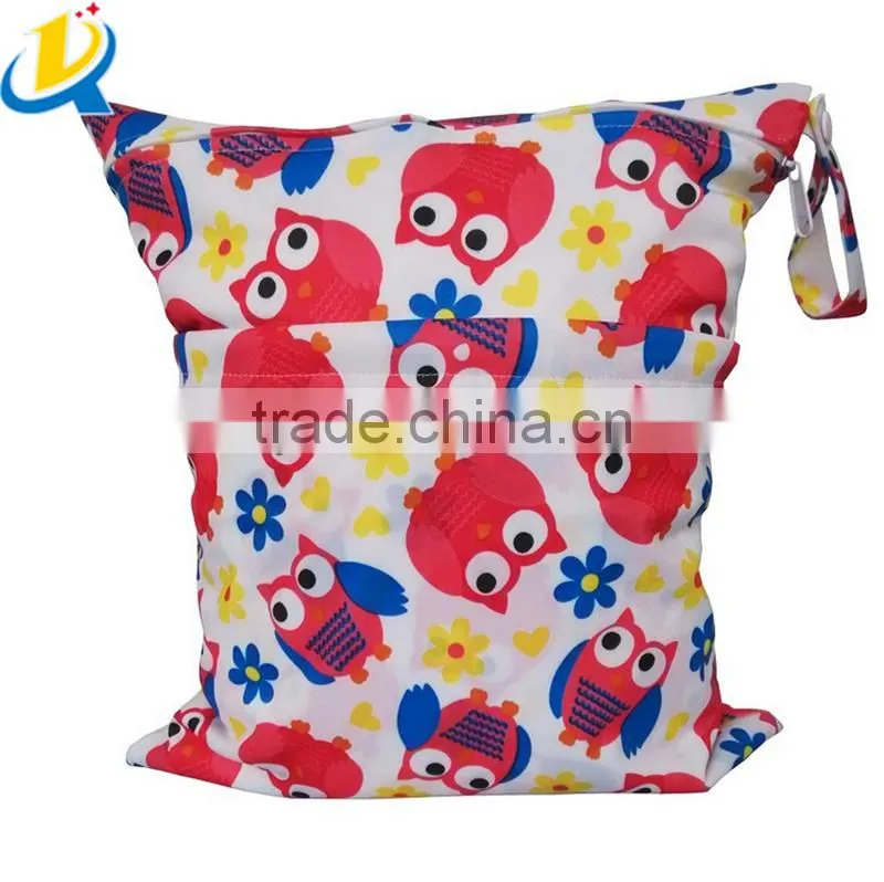 Hot selling popular foldable waterproof cute colorful custom diaper bag