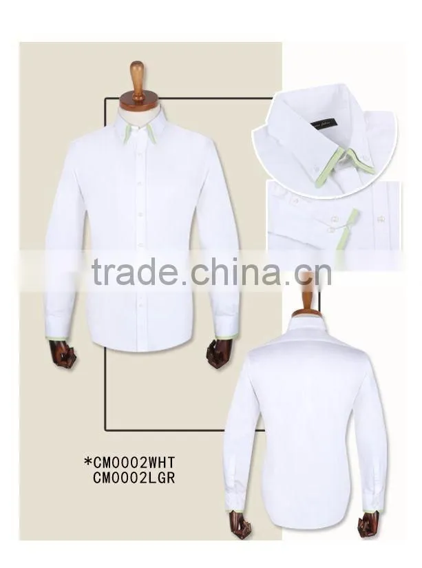 100% cotton blue poplin custom made to measure custom mens dress shirt