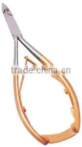 Cuticle nipper 10.5cm single spring,Nail Nipper,Nail Nipper Half Gold ,Nail Clipper