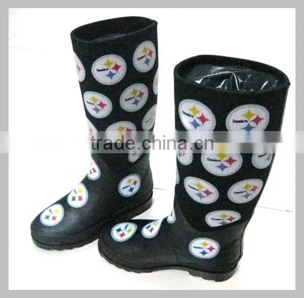 rubber cowboy rain boots women