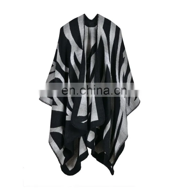 Women's Camouflage Cashmere Lengthened Thickening Cape Cloak