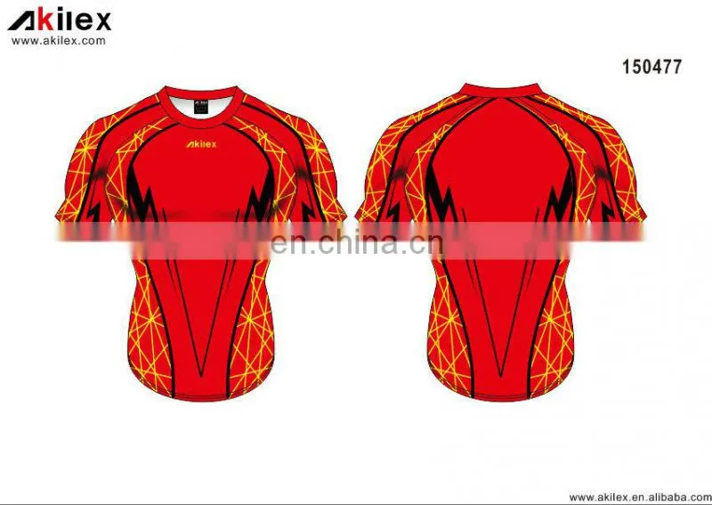 Top selling custom rugby jersey with sublimation