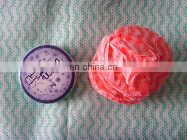 kitchen use wave printed spunlace nonwoven with multicolor
