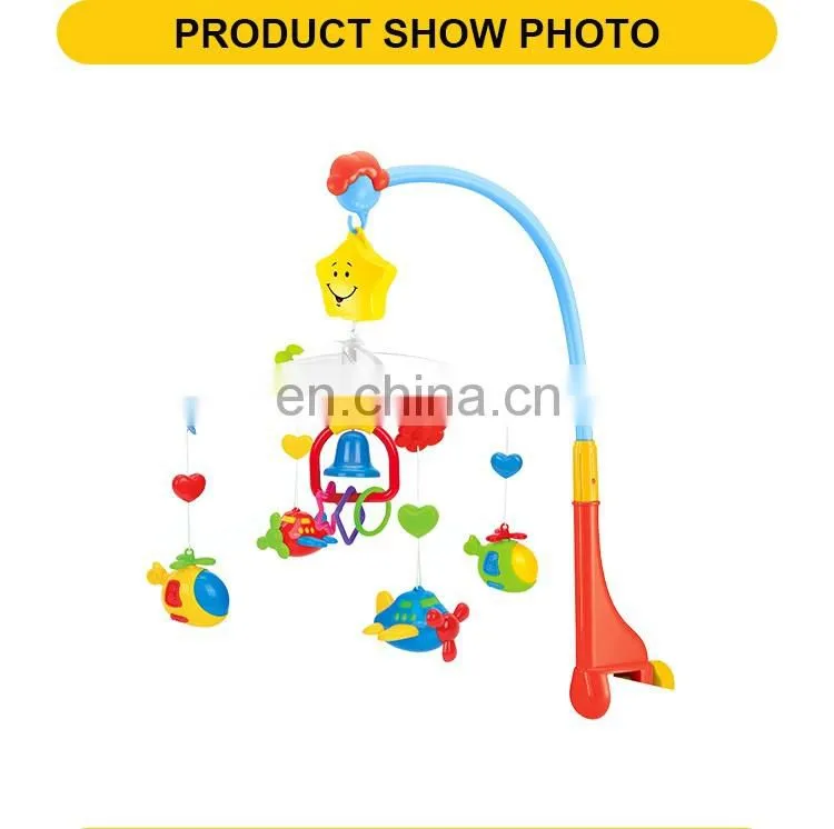 Hot selling plastic musical baby mobile hanging rattle bell