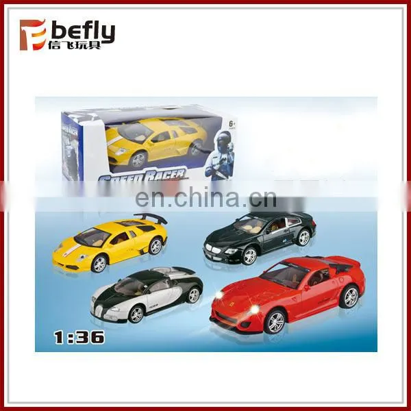 Novelty pull back metal casting car