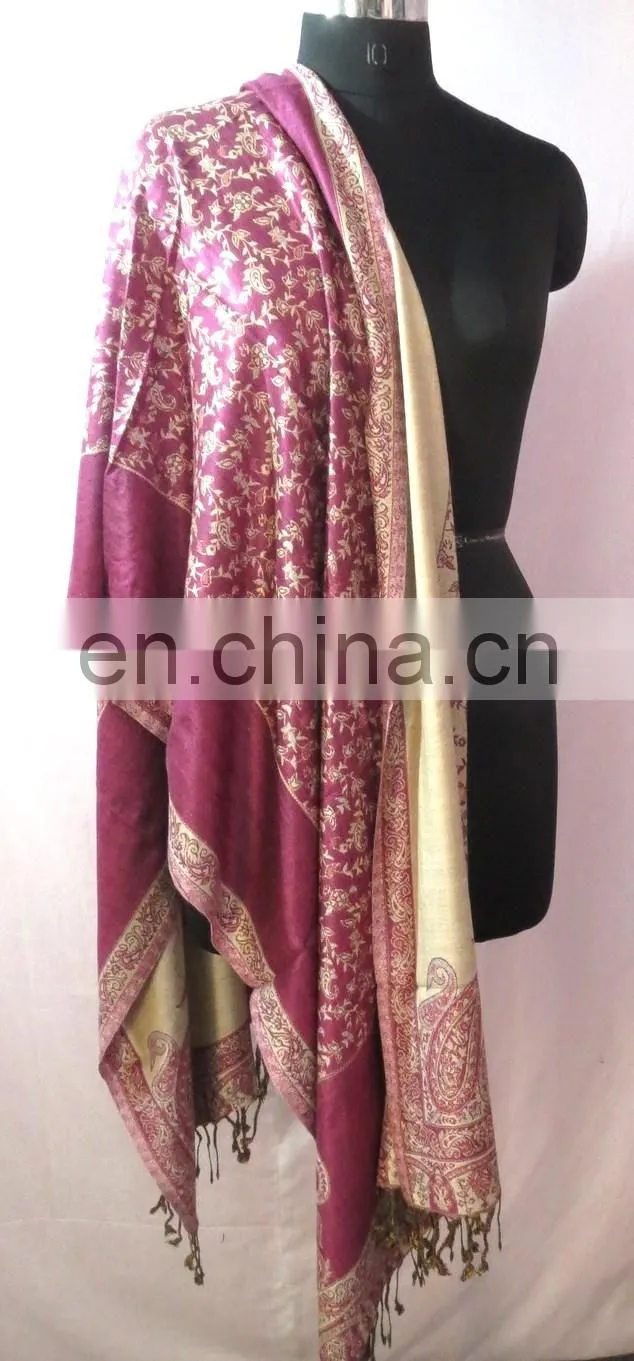 Handmade Cashmere Pashmina Neck Wrap Women Scarf Girls Wear Scarves Hijab Shawl Ethnic Designer Stole
