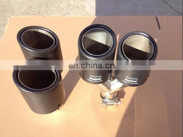 2017 Hot sell Akrapovic carbon fiber muffler pipe/carbon exhaust tail pipe