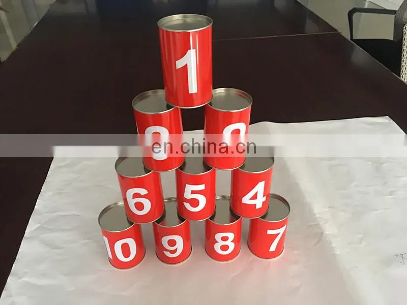 Can Smash Game Sandbag Tin Box Children Hit Tin Box Set