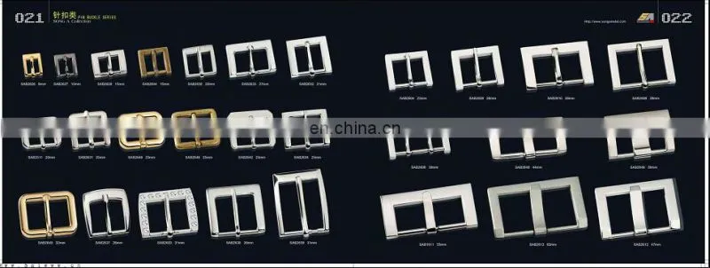 Song A Metal Customized Zinc alloy thong buckle shiny color 32mm pin buckle