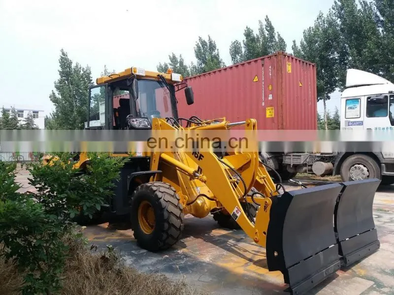 ZL16F mini hydraulic wheel loader with V snow blade