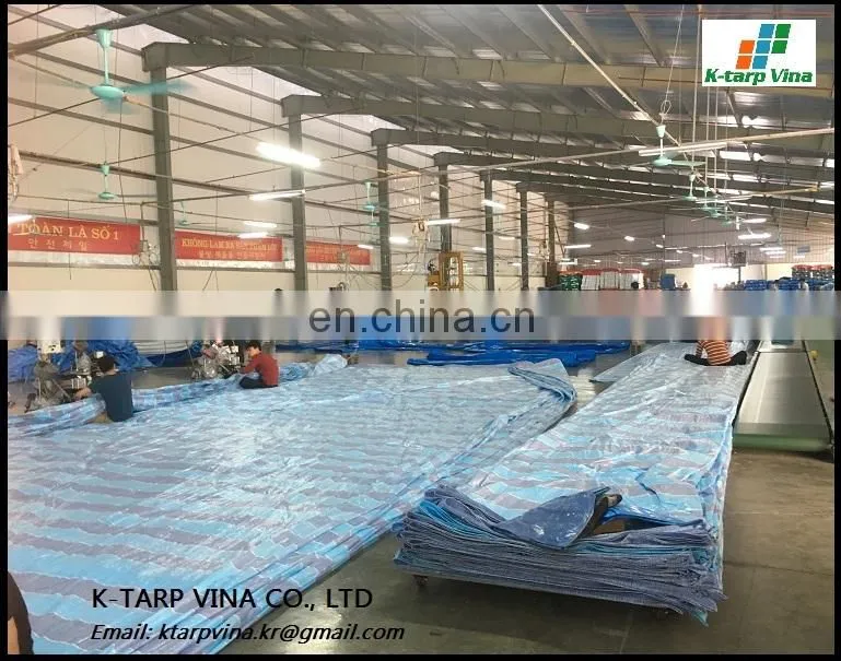 B/w/B Stripe Tarpaulin Sheet/Roll?Canvas , Light Duty, Korea Standard, Best Quality, Best Price