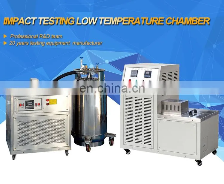 Charpy Impact Test Cooling Chamber for Various Temperature Range