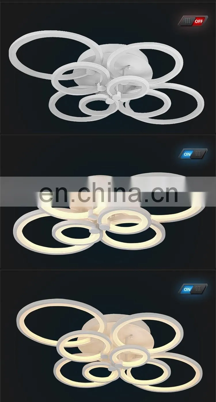 modern dimmable by remote control led acrylic ceiling lights for drawing room