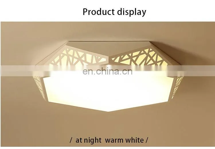 Fashion personality round LED ceiling lamp living room simple warm romantic art lights