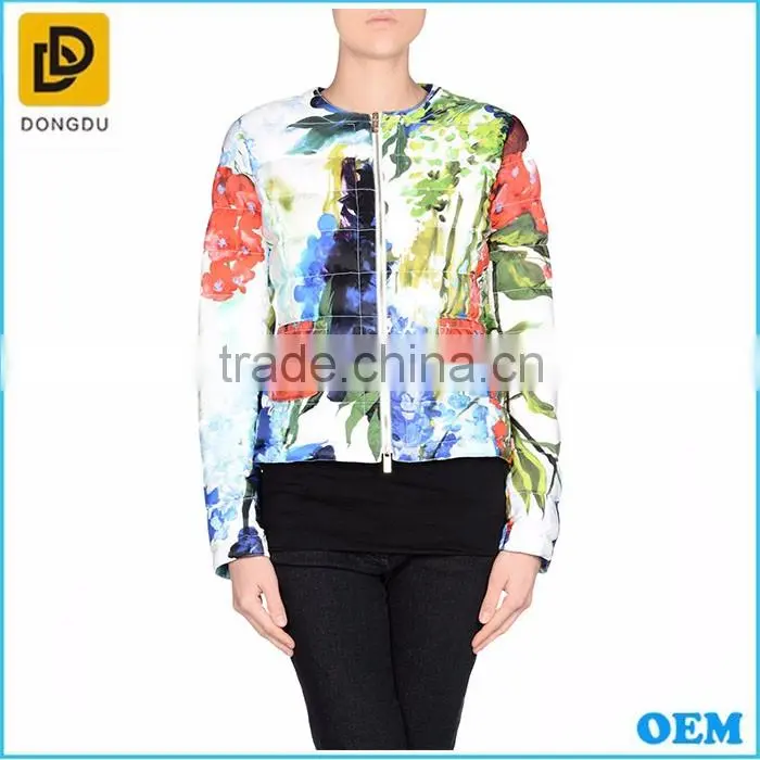 Hot sale warm ultra light western down jacket for women factory