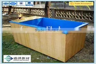 Fiberglass reinforced plastic aquaculture fish tanks