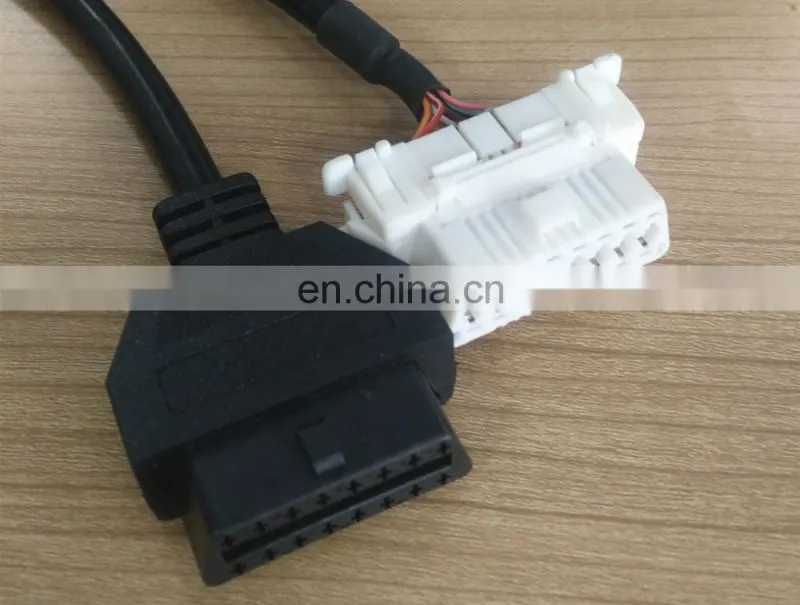 Angle Plug OBD2 Male to Dual Female Adapter Extension Cable 20cm OBD II for Automotive Diagnostic