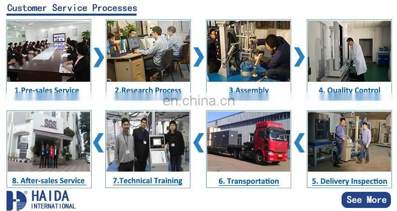 HAIDA Electronic Universal Tensile Strength Testing Machine Price Tensile Tester Manufacture High Quality Universal Testing