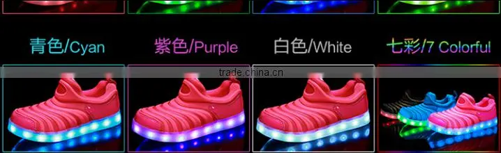 Wholesale LED light up shoes for kids children, child kids LED lighting sneaker, LED luminous light for kids LED shoes