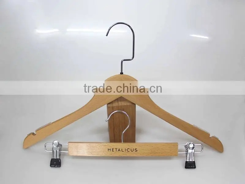 IMY-531 natural cheap wooden hotel hangers for clothes