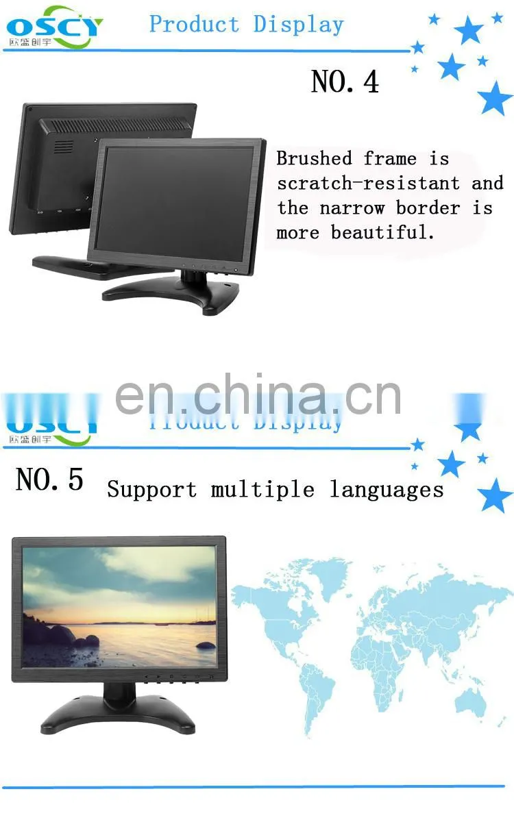 1280*800 Lcd Tft small touch screen monitor Industrial 10.1" Touch Screen Usb Monitor