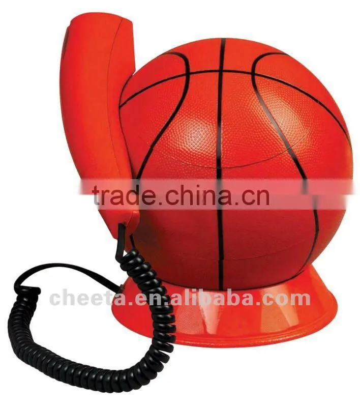 cute corded phone:basketabll phone