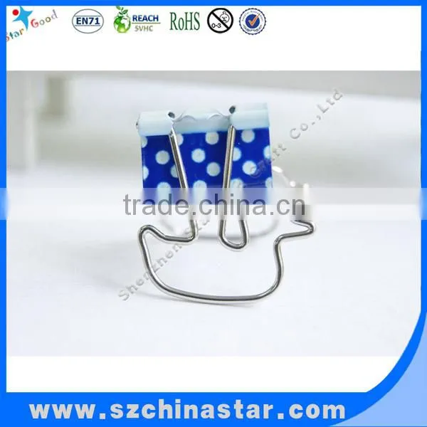 Promotional green jumbo binder clips