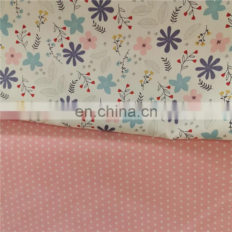 girls pajamas bed curtain fabric Korean version of sweat steam clothing pure cotton fabric small broken cotton printed fabric