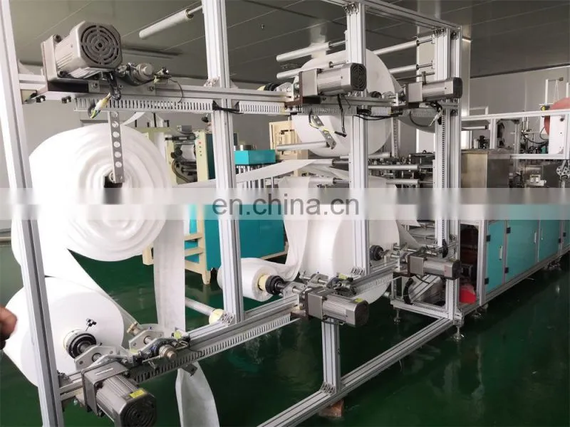 Full Automatic Surgical Mask Making Machine Face Mask Making Machines Madical Masks Production Line