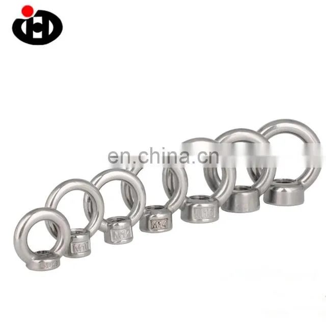 Hot sale ISO 9001 Round Nut Stainless Steel 304 DIN582 Lifting Eye Nuts can be customizedmechanical parts and auto parts