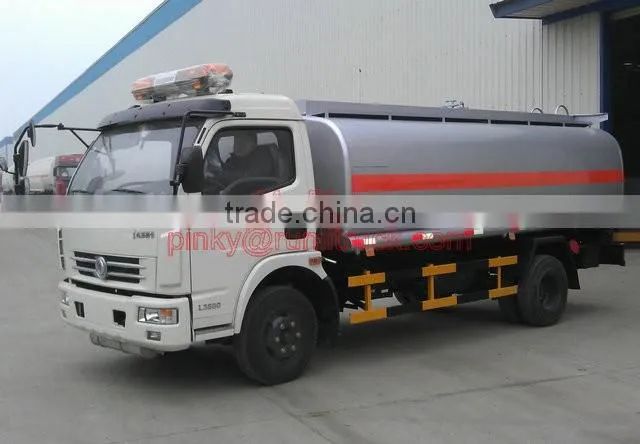 Cheaper Price DFAC Fuel Truck With Dispensing Arrangements Monitor and Meter 8000Liters Oil Tank Truck For Sales