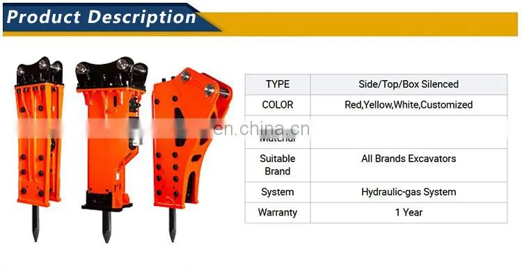 Sb30 Hydraulic Excavator Rock Hammer Accessory Breaker F20 Kits