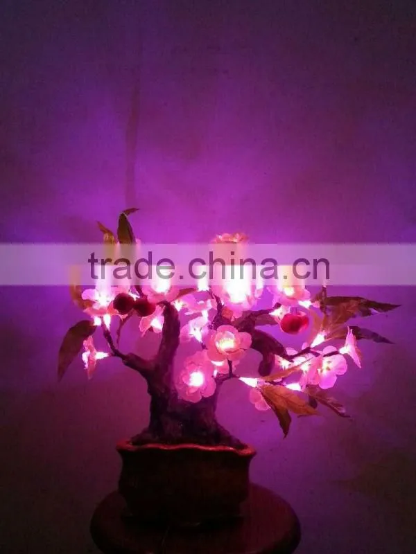 Home decoative lighted LED plastc cherry blossom with fruit bonsai tree