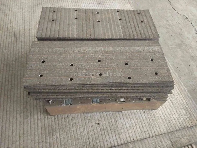 High CCR Clad Liner Plate Wear-Resistant Pads with Q345 Steel Base Dragline Bucket with Bending Processing Service