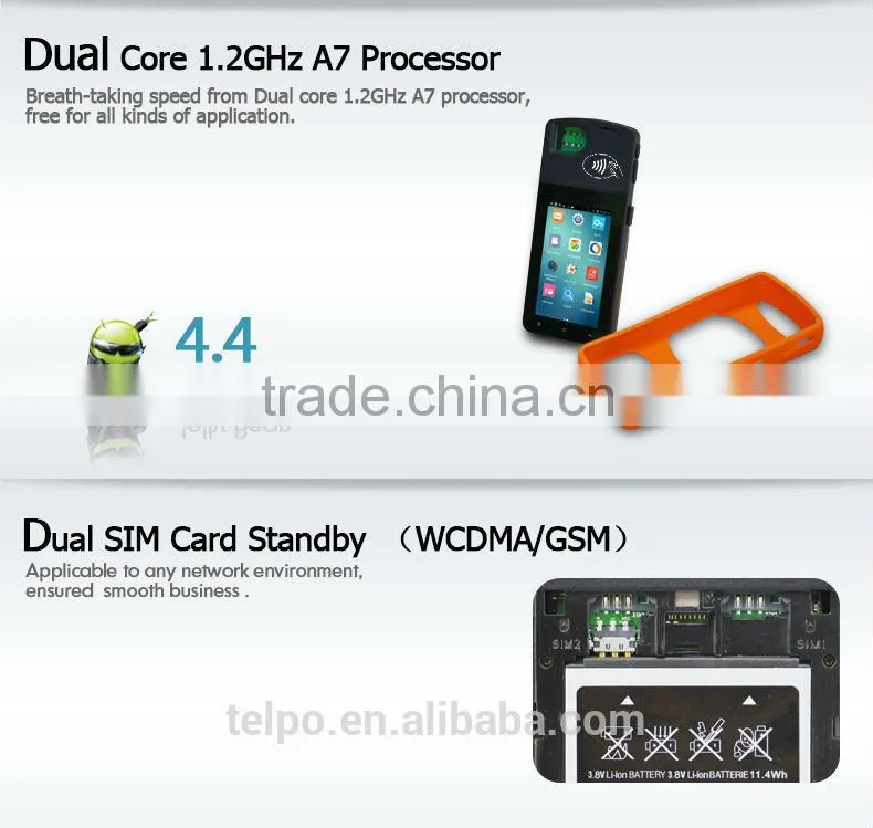 New Products Handheld Pos System with Gprs Wifi TPS350 Ussd Pos System (4 band)