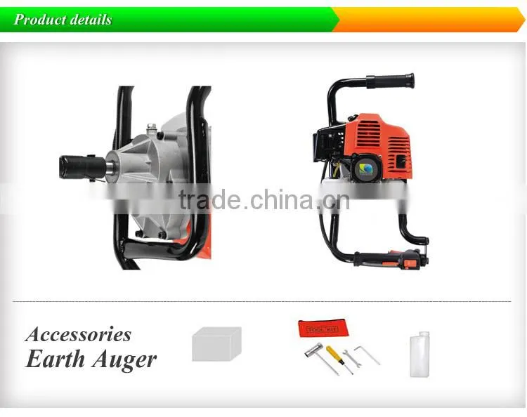 TH-EA520 52CC gas powered post hole digger for tree transplanting drills for wood