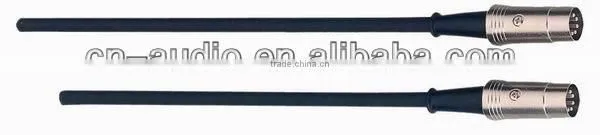 10FT Metal 5 Pin Midi Cable With Black Color Printed MDC001-10FT