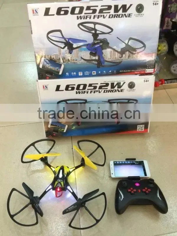 2015 TOP Selling L6052W 2.4G 6-Axis RC Quadcopter with 0.3MP Camera WIFI FPV Real Time Transmission