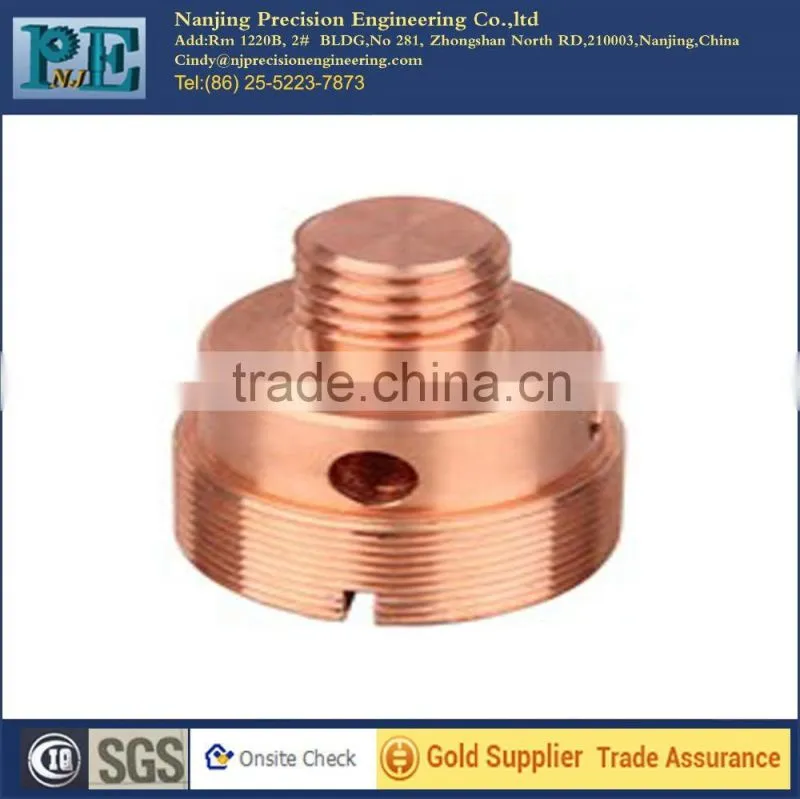Custom machining brass plug,cnc turning brass motorcycle spare parts