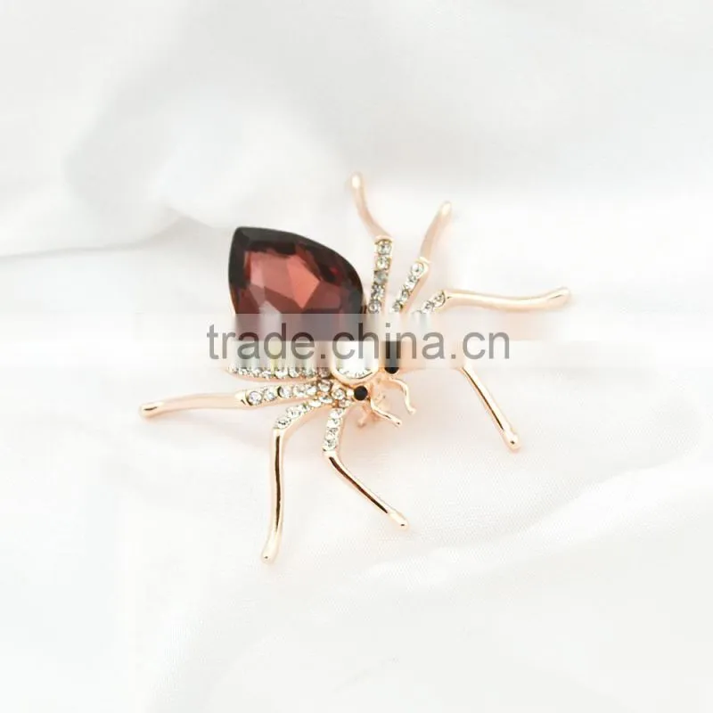 2015 Fashion Rose Gold Lady Cheap Wedding Brooches Realistic Brooch