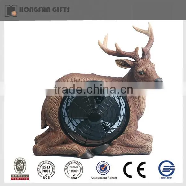 resin craft home decoration of table electric fan