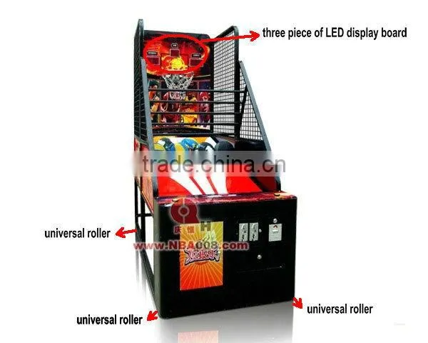 beautiful basketball coin operated arcade machine