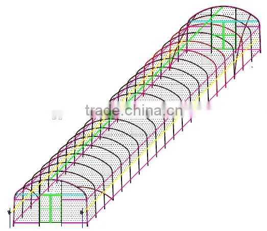 hot sale plastic steel air greenhouse