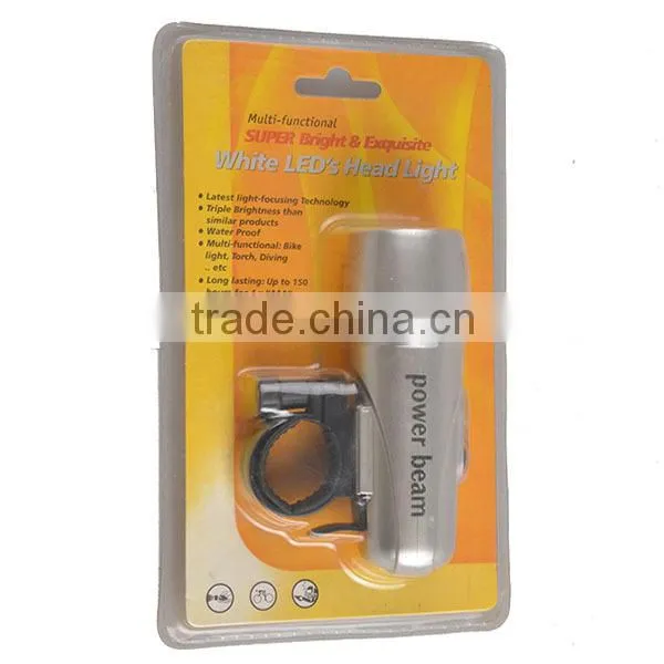 Plastic Front Bicycle Lamp 5LED 4*AAA Bicycle Lamp