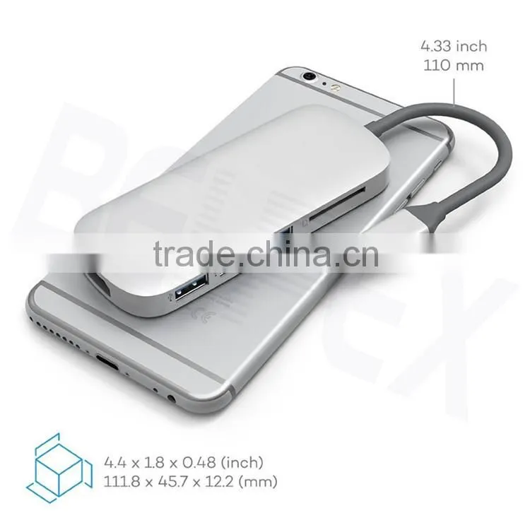 Comb 3.1 Type C Power Charge Hub with Card Reader USB 3.0 Port