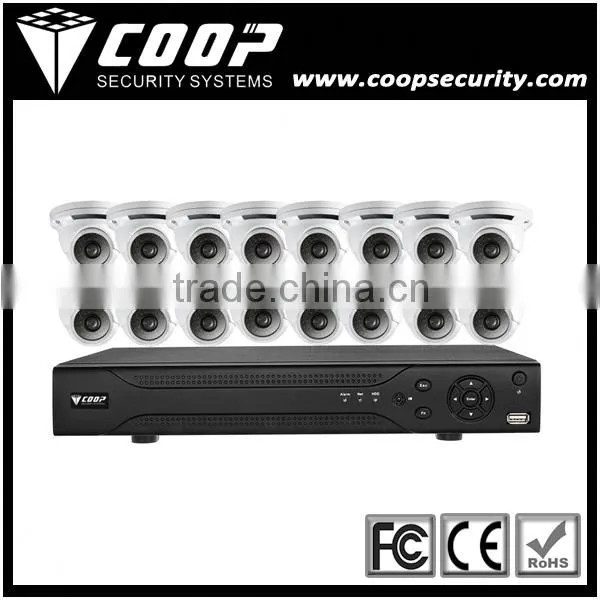 HD 16 Channel CCTV HD CVI DVR 2MP Indoor Dome HDCVI Kit VMS HD-CVI 1080P 16CH System
