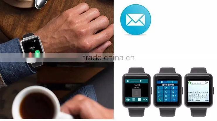 2016 New Android Smart Watch with 3G Sim Card Support 1GB 8GB Memory Wifi GPS Built-in