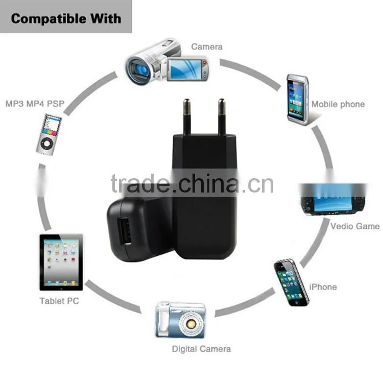 5V2A universal usb wall travel charger for smart phone and Ipad